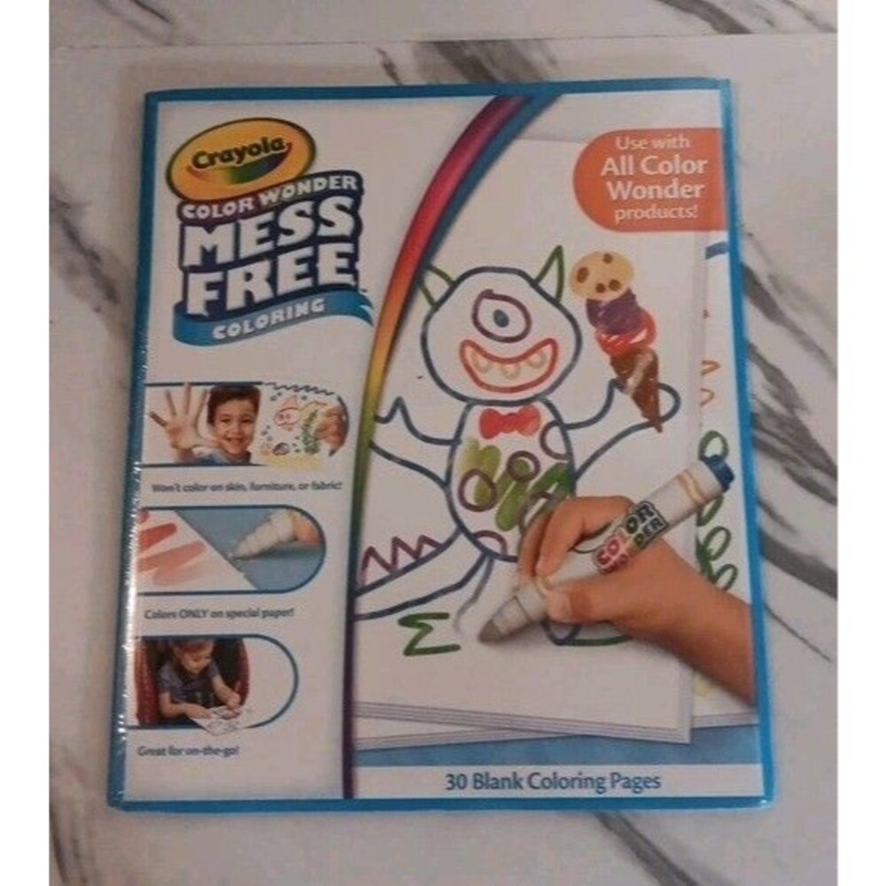 Crayola Color Wonder Drawing Paper 30 Sheets Mess Free Playing Time